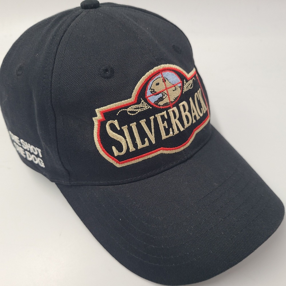 Silverback Hat Adjustable Black Schultz Hunting Lodge Logo Outdoors Casual Men
